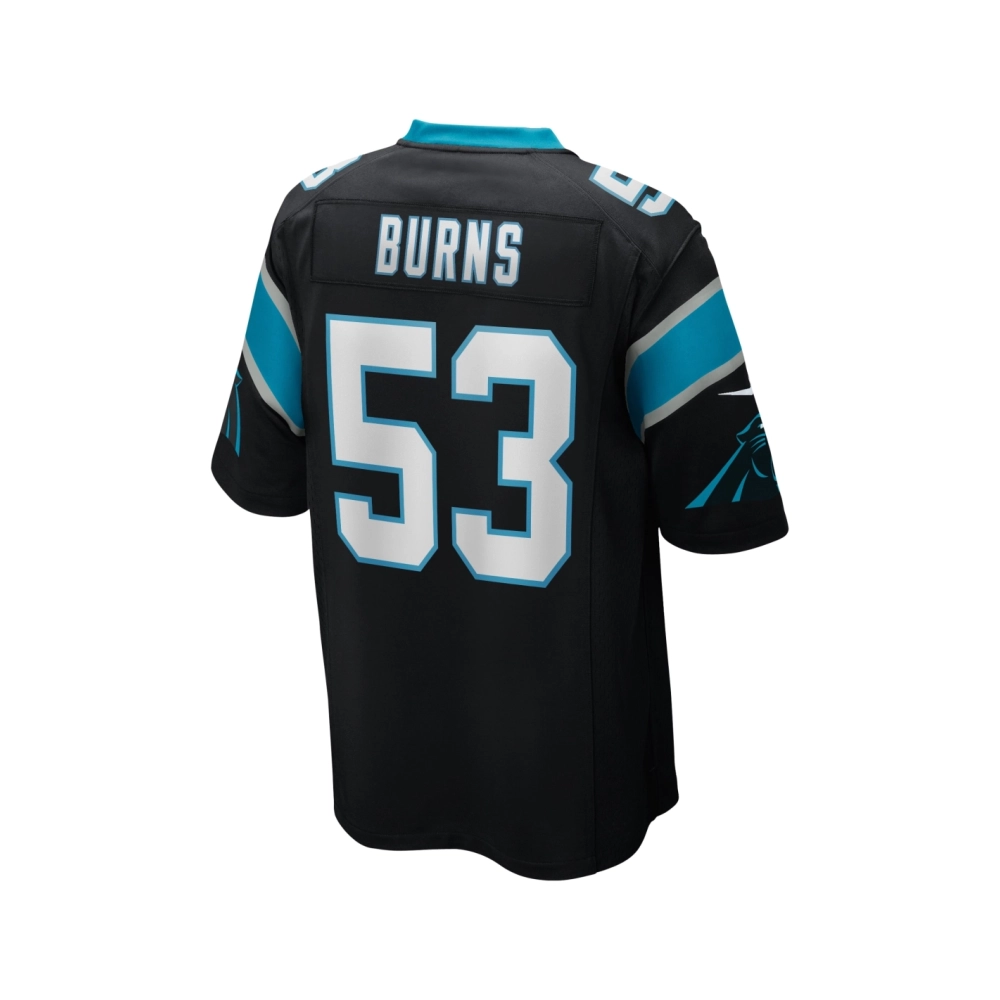Mens Carolina Panthers Brian Burns Black Game Jersey
