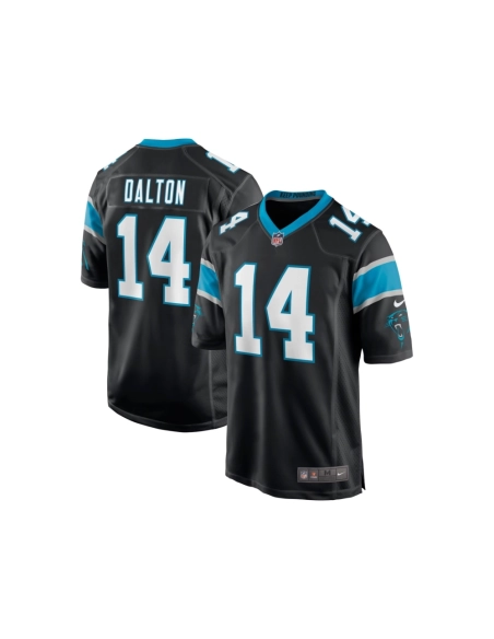 Mens Carolina Panthers Andy Dalton Black Game Player Jersey