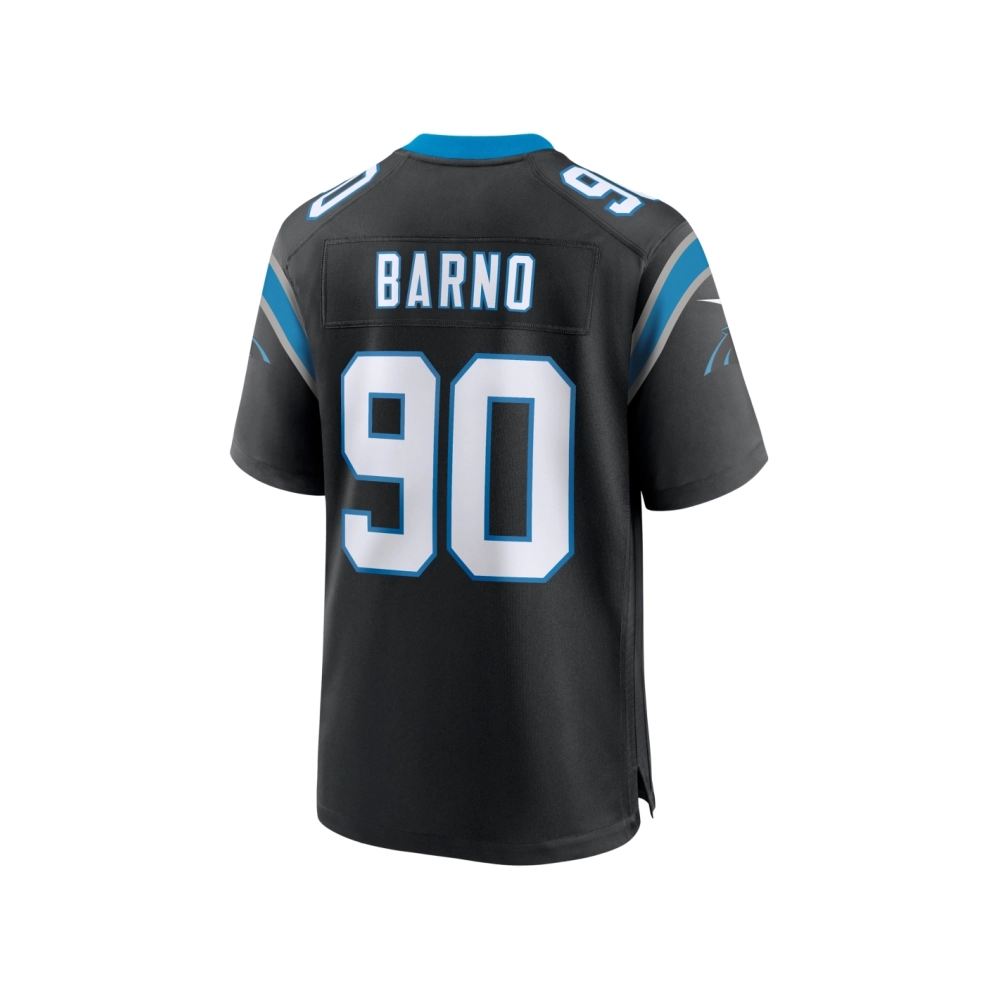 Mens Carolina Panthers Amare Barno Black Team Game Jersey