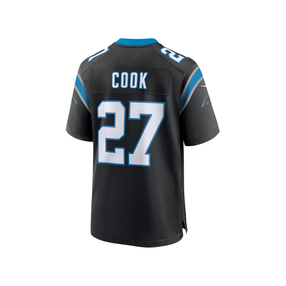 Mens Carolina Panthers Alex Cook Black Game Jersey