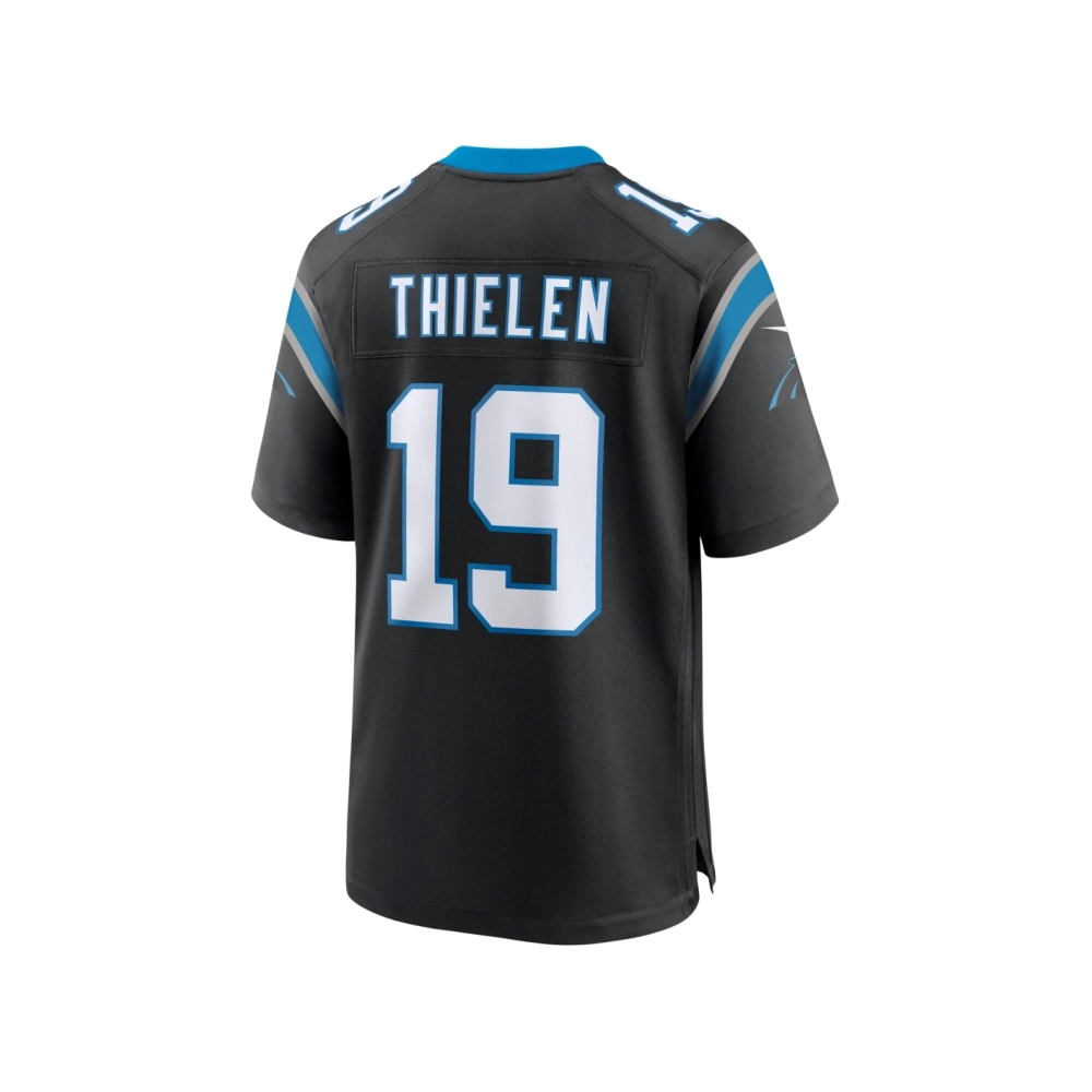 Mens Carolina Panthers Adam Thielen Black Team Game Jersey
