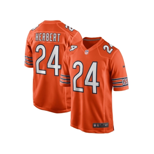 Mens Chicago Bears Khalil Herbert Orange Alternate Game Player Jersey