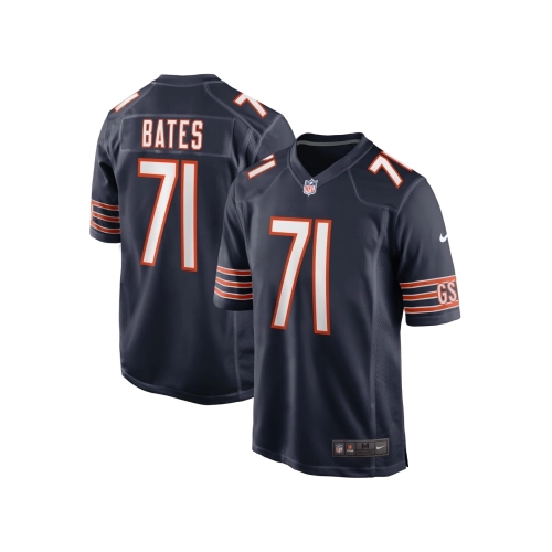 Mens Chicago Bears Ryan Bates Navy Game Jersey
