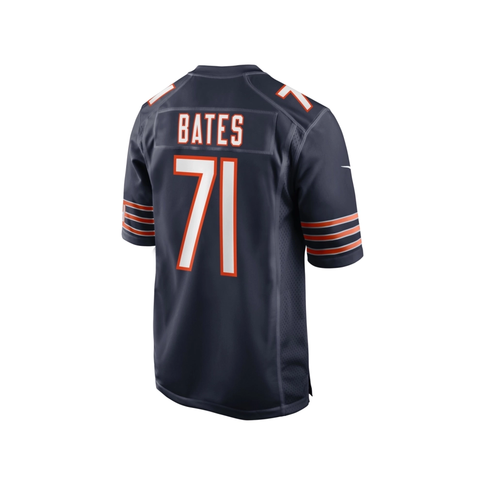 Mens Chicago Bears Ryan Bates Navy Game Jersey