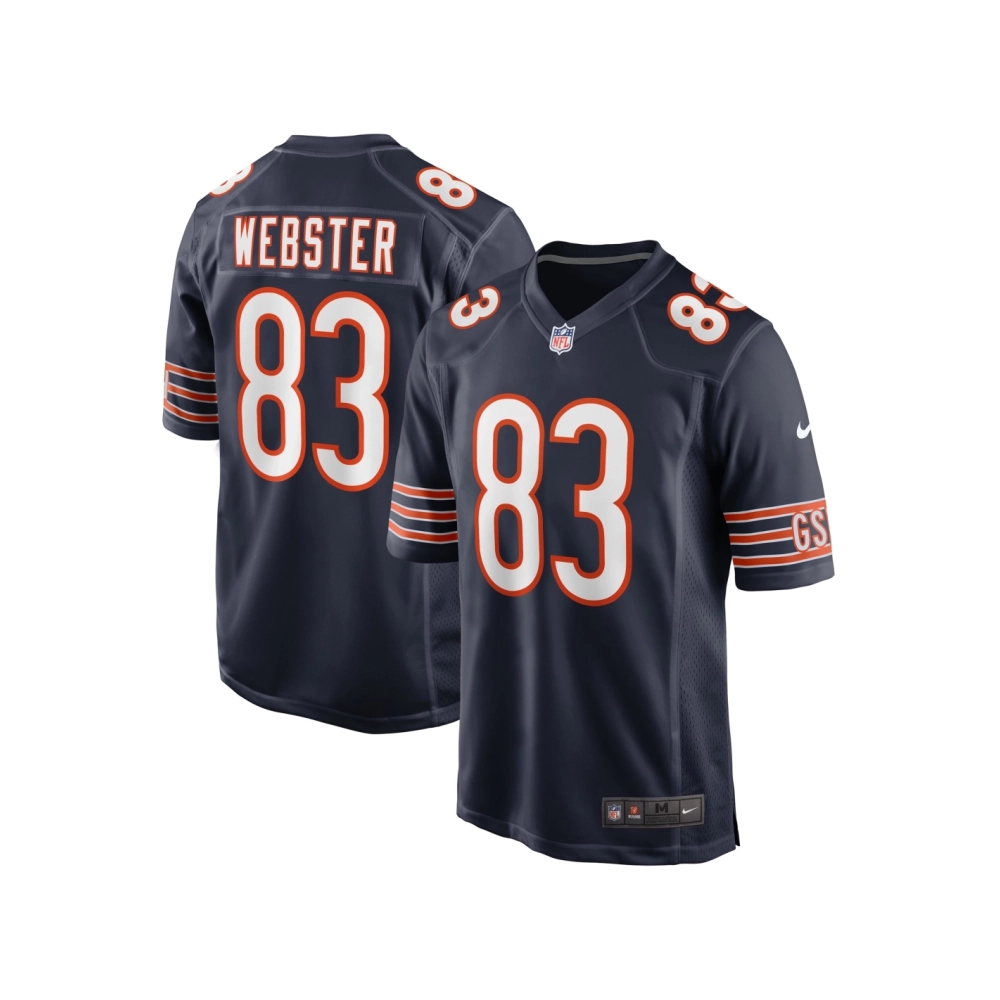Mens Chicago Bears Nsimba Webster Navy Team Game Jersey