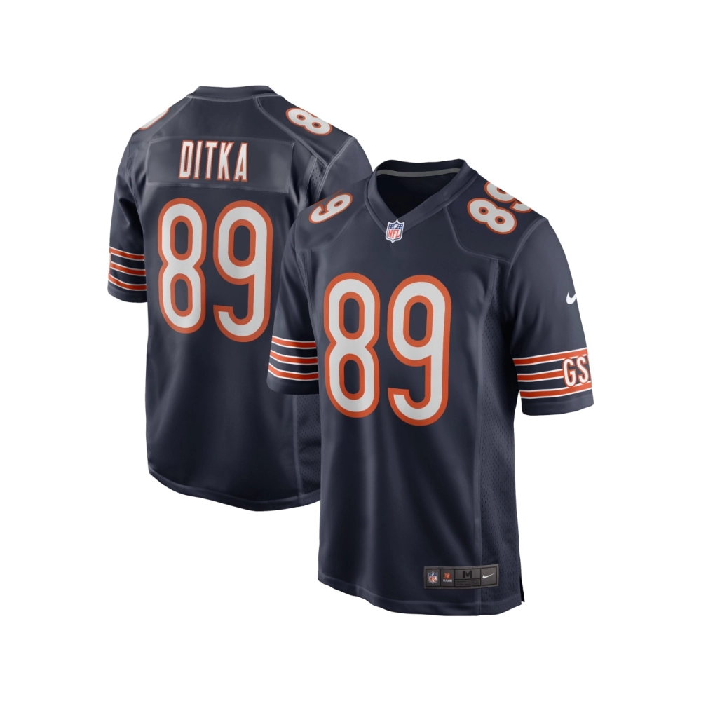 Mens Chicago Bears Mike Ditka Navy Game Retired Player Jersey