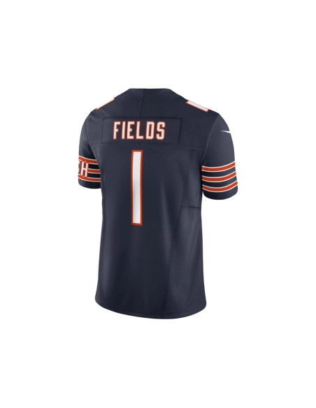 Mens Chicago Bears Justin Fields Navy Vapor F.U.S.E. Limited Jersey