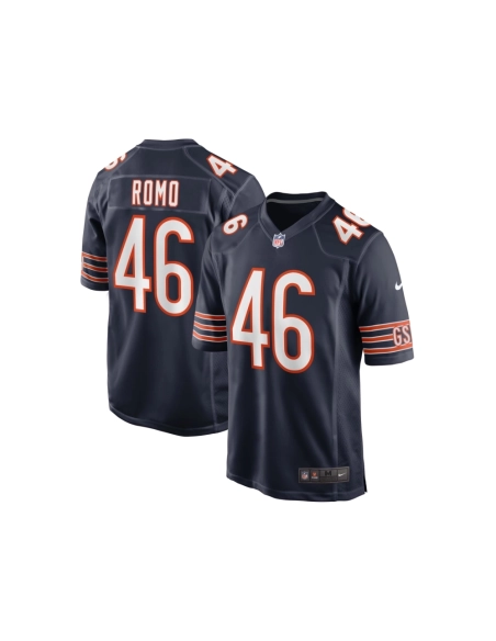 Mens Chicago Bears John Parker Romo Navy Team Game Jersey
