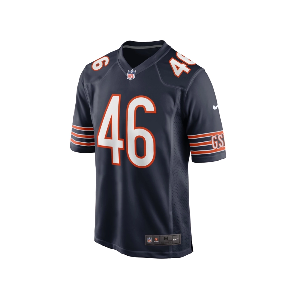 Mens Chicago Bears John Parker Romo Navy Team Game Jersey