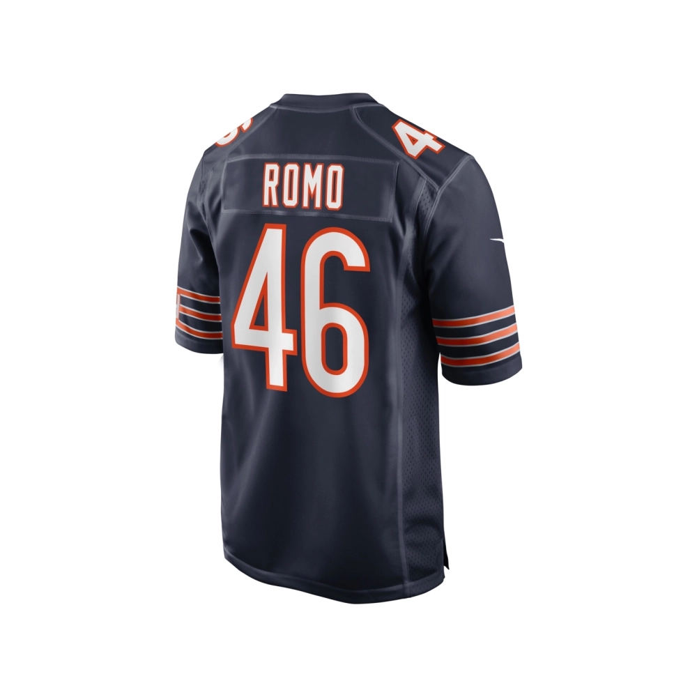 Mens Chicago Bears John Parker Romo Navy Team Game Jersey