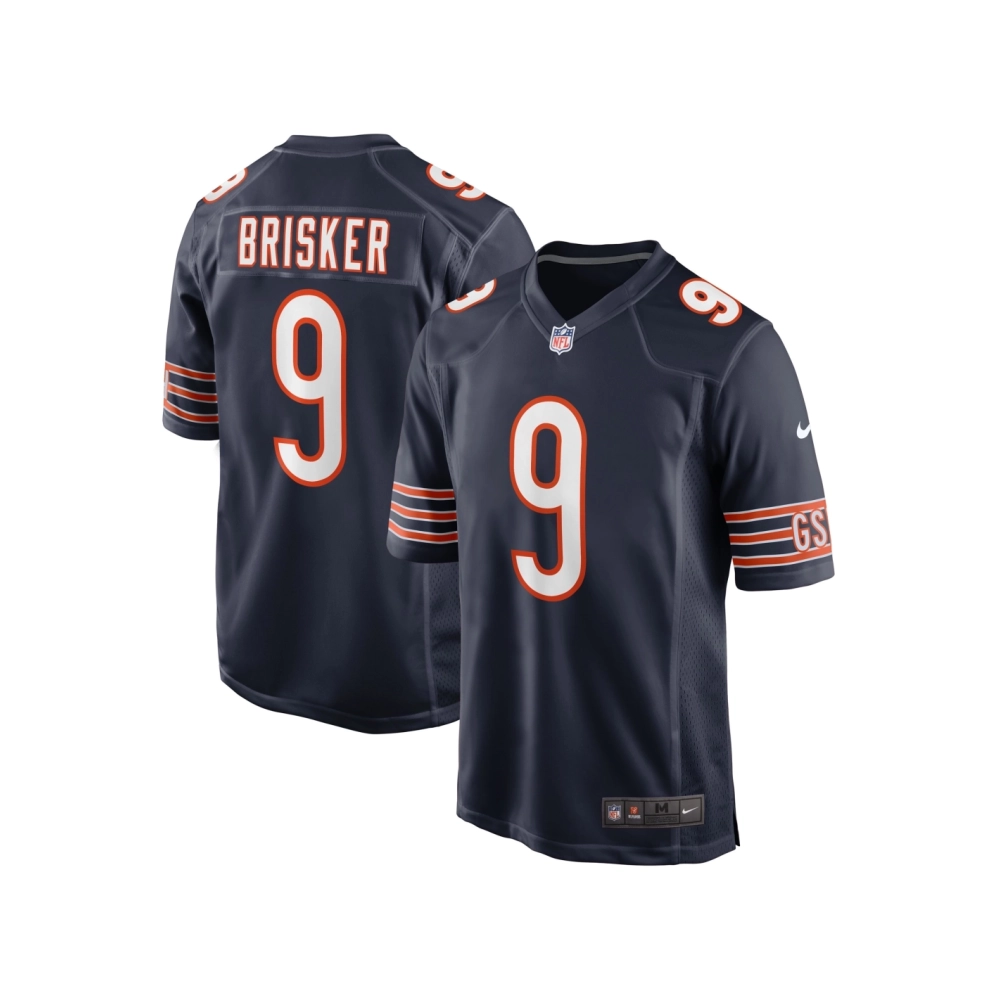Mens Chicago Bears Jaquan Brisker Navy Game Player Jersey