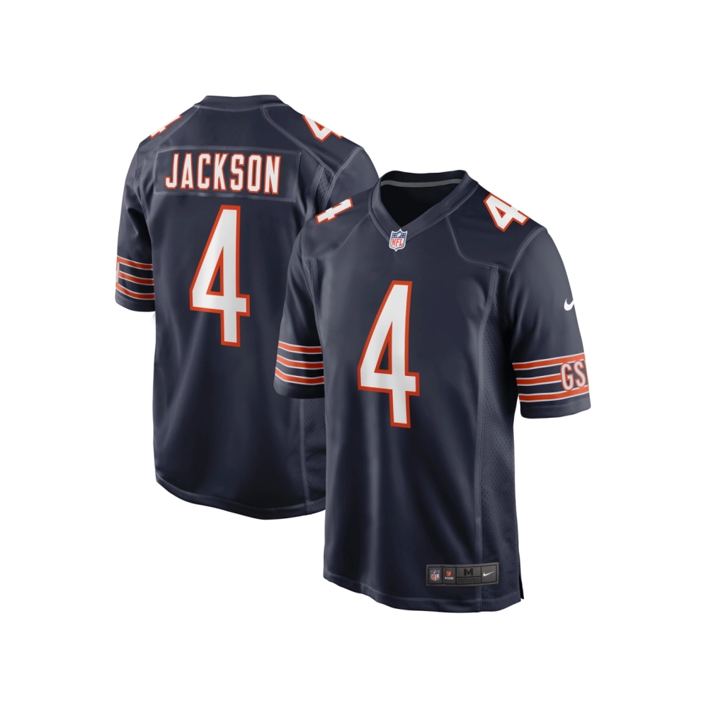 Mens Chicago Bears Eddie Jackson Navy Game Player Jersey