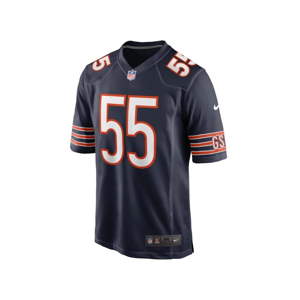 Mens Chicago Bears Dylan Cole Navy Game Jersey