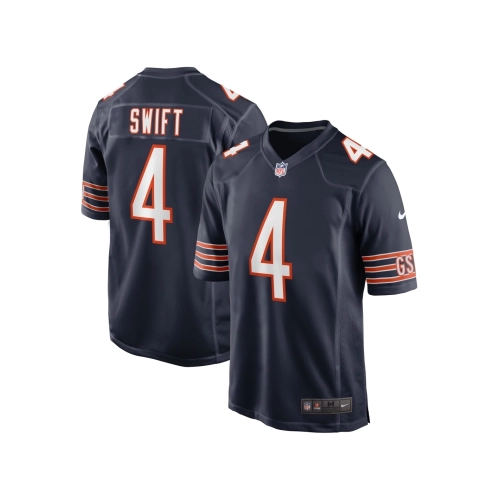 Mens Chicago Bears DAndre Swift Navy Game Jersey