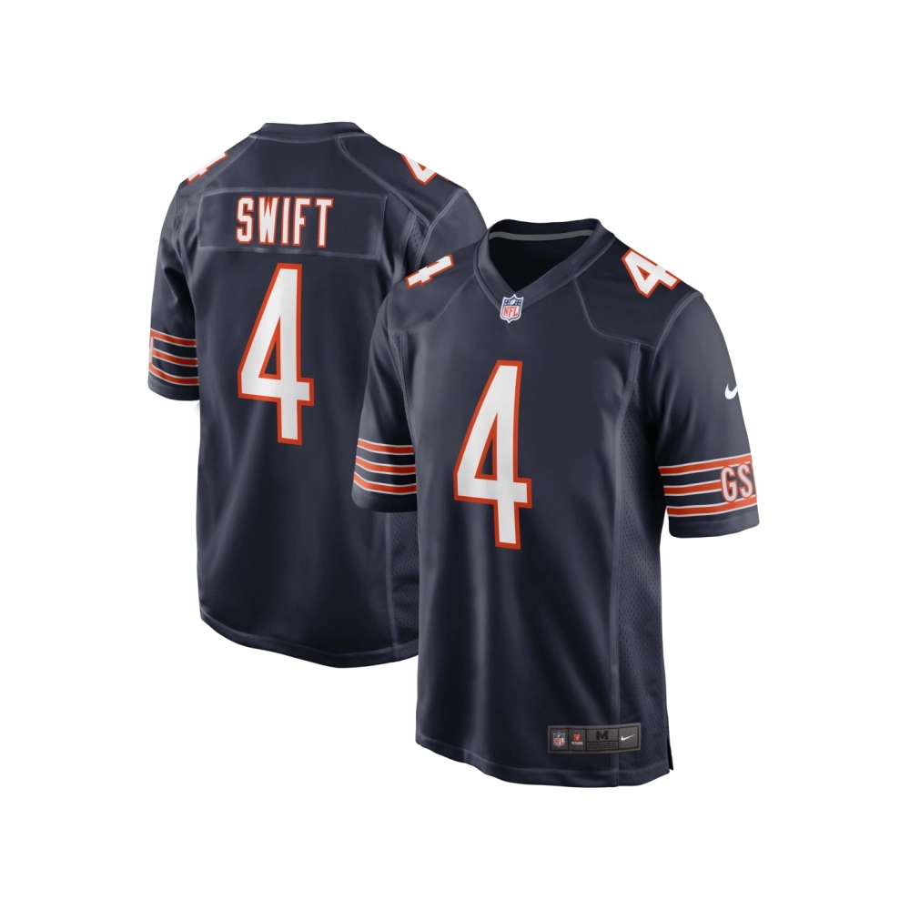 Mens Chicago Bears DAndre Swift Navy Game Jersey