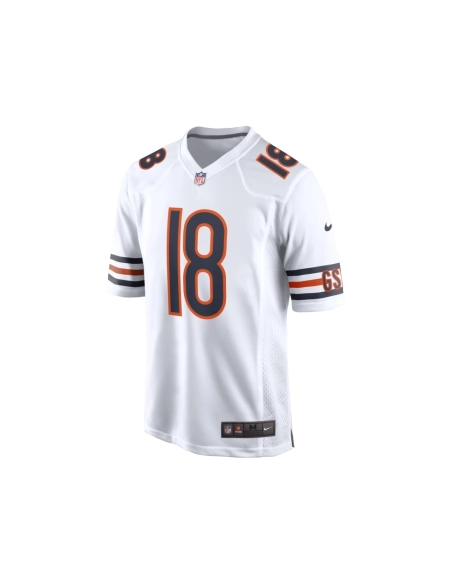 Mens Chicago Bears Caleb Williams White 2024 NFL Draft First Round Pick Player Game Jersey