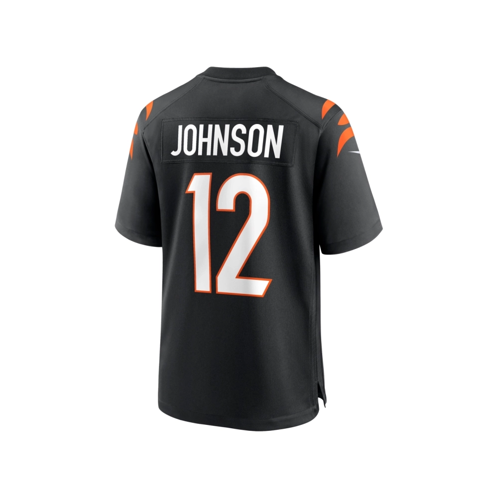Mens Cincinnati Bengals Tyron Johnson Black Home Game Player Jersey