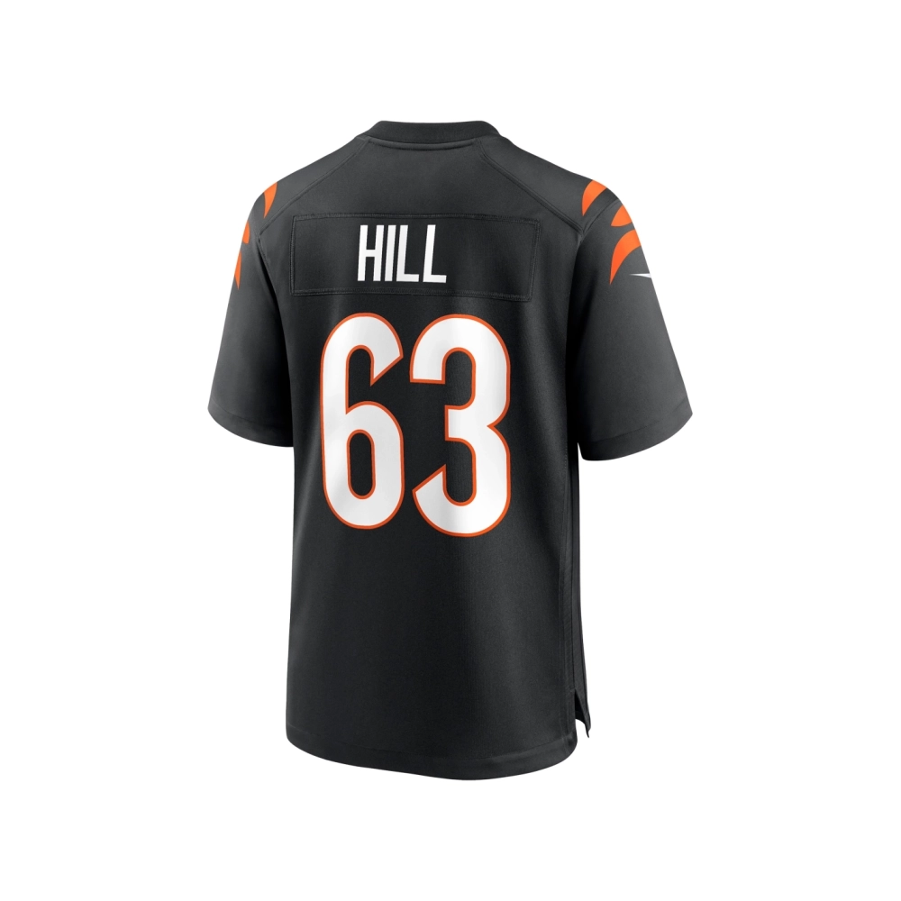 Mens Cincinnati Bengals Trey Hill Black Game Jersey