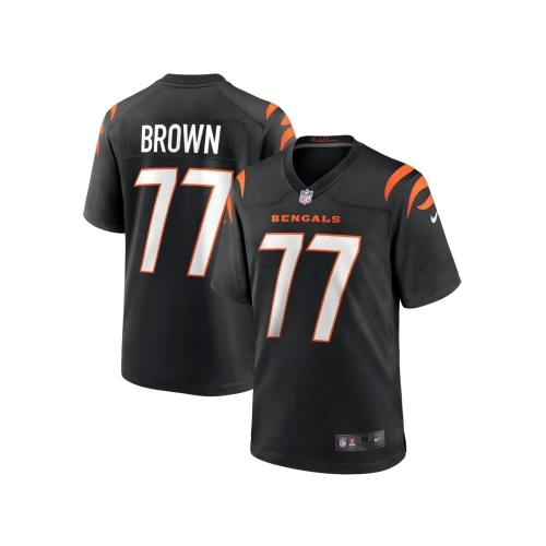 Mens Cincinnati Bengals Trent Brown Black Game Jersey
