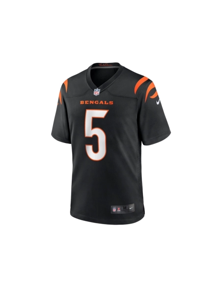 Mens Cincinnati Bengals Tee Higgins Black Game Player Jersey