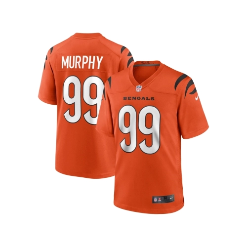 Mens Cincinnati Bengals Myles Murphy Orange Team Game Jersey