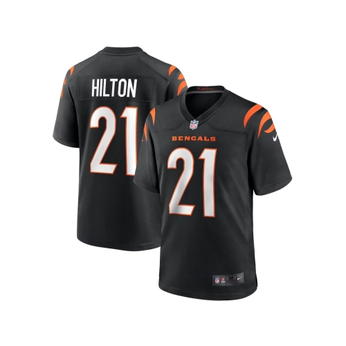 Mens Cincinnati Bengals Mike Hilton Black Game Player Jersey