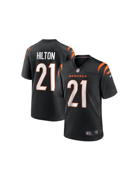 Mens Cincinnati Bengals Mike Hilton Black Game Player Jersey