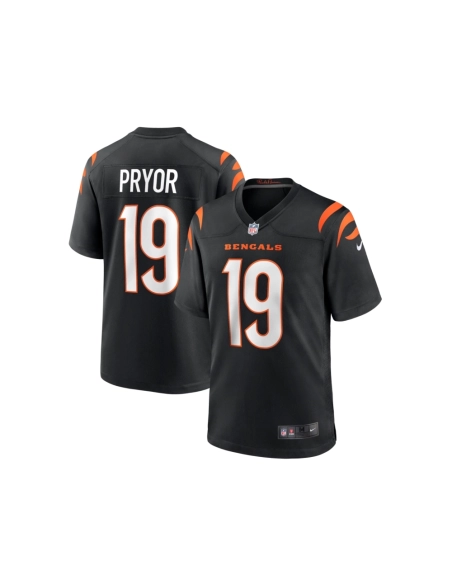 Mens Cincinnati Bengals Kendric Pryor Black Game Jersey