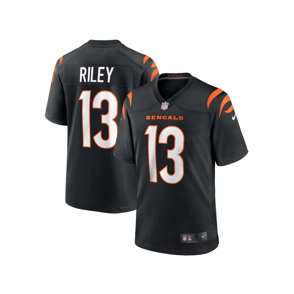 Mens Cincinnati Bengals Ken Riley Black Retired Player Game Jersey