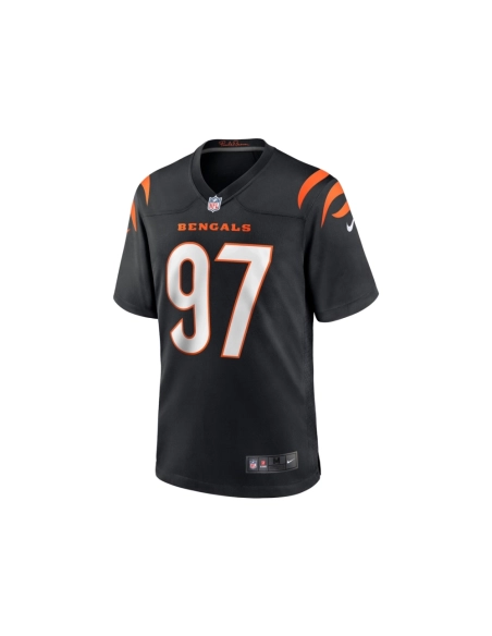 Mens Cincinnati Bengals Jay Tufele Black Game Player Jersey