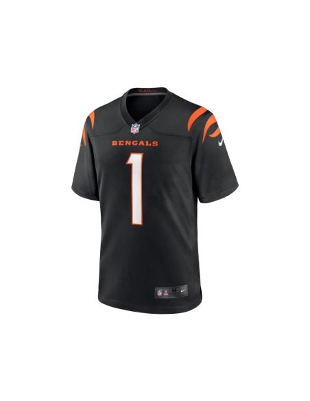Mens Cincinnati Bengals JaMarr Chase Black Game Jersey