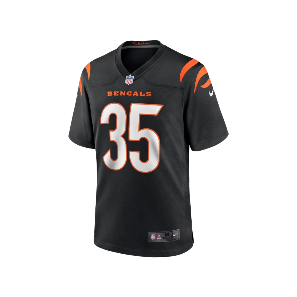 Mens Cincinnati Bengals Jalen Davis Black Game Player Jersey
