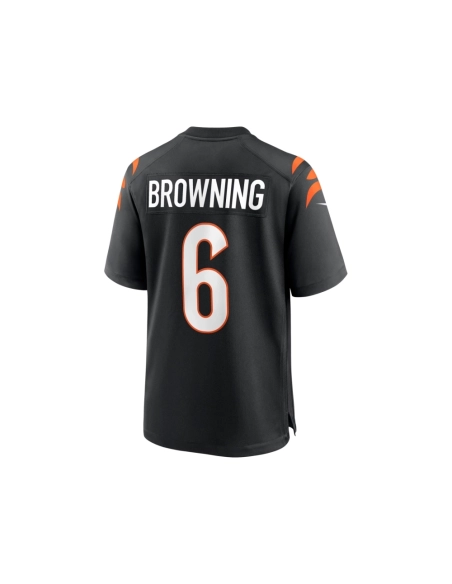 Mens Cincinnati Bengals Jake Browning Black Game Jersey