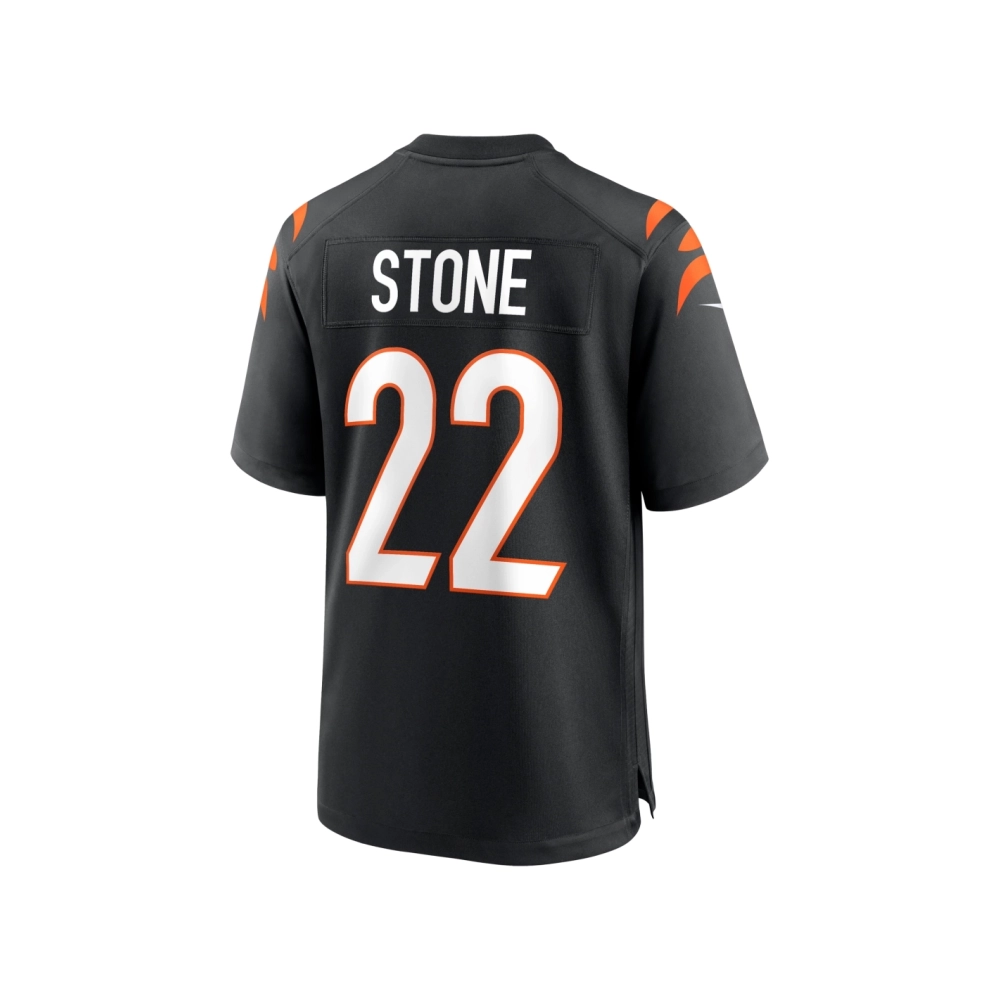 Mens Cincinnati Bengals Geno Stone Black Game Jersey