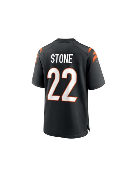 Mens Cincinnati Bengals Geno Stone Black Game Jersey