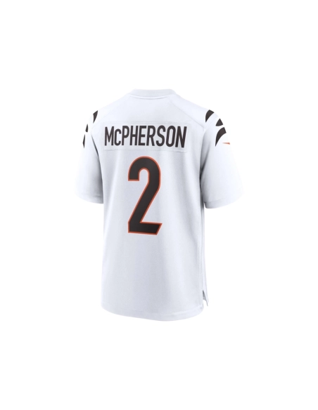 Mens Cincinnati Bengals Evan McPherson White Game Player Jersey