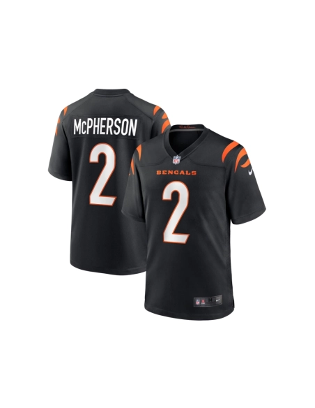 Mens Cincinnati Bengals Evan McPherson Black Game Jersey