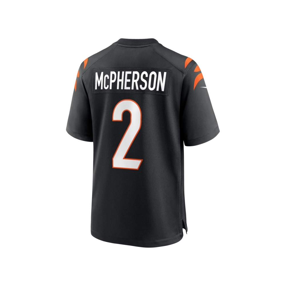 Mens Cincinnati Bengals Evan McPherson Black Game Jersey