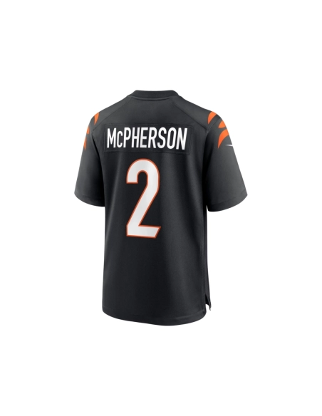 Mens Cincinnati Bengals Evan McPherson Black Game Jersey