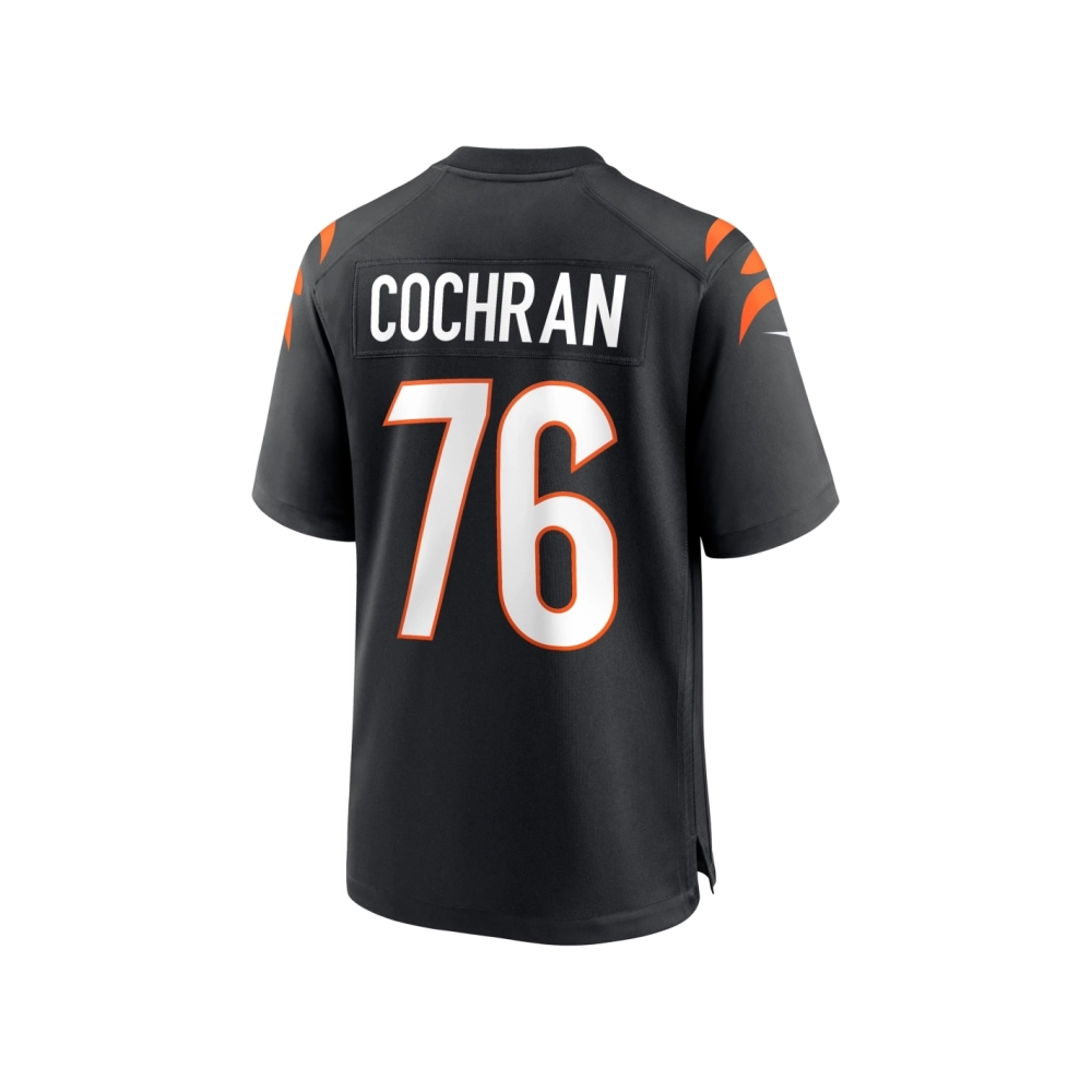 Mens Cincinnati Bengals Devin Cochran Black Game Player Jersey