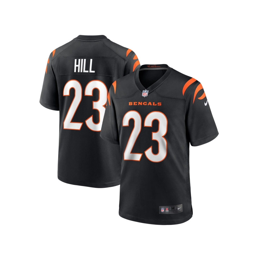 Mens Cincinnati Bengals Daxton Hill Black Player Game Jersey