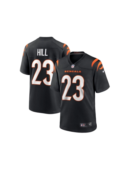 Mens Cincinnati Bengals Daxton Hill Black Player Game Jersey