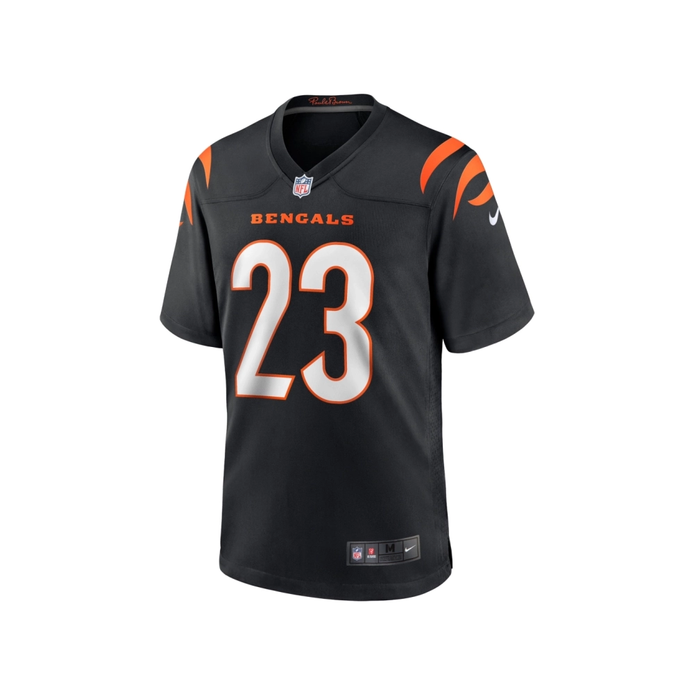 Mens Cincinnati Bengals Daxton Hill Black Player Game Jersey
