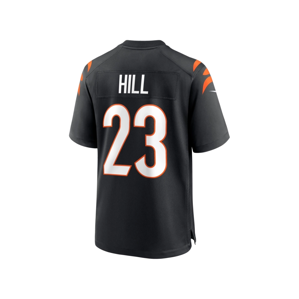 Mens Cincinnati Bengals Daxton Hill Black Player Game Jersey