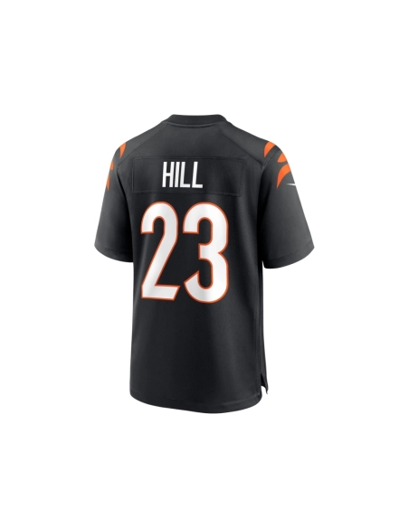 Mens Cincinnati Bengals Daxton Hill Black Player Game Jersey