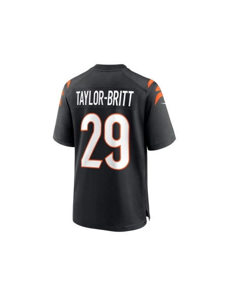 Mens Cincinnati Bengals Cam Taylor-Britt Black Game Player Jersey