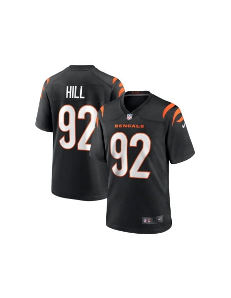 Mens Cincinnati Bengals B.J. Hill Black Game Jersey