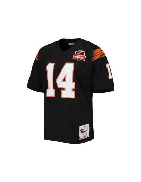 Mens Cincinnati Bengals 1981 Ken Anderson Black Throwback Retired Player Jersey