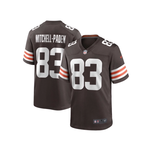 Mens Cleveland Browns Zaire Mitchell-Paden Brown Team Game Jersey