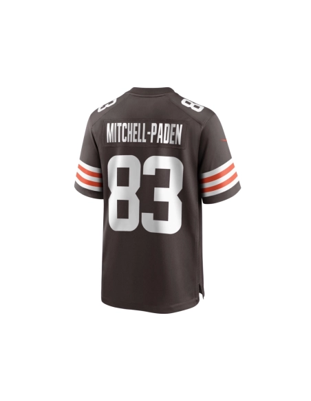 Mens Cleveland Browns Zaire Mitchell-Paden Brown Team Game Jersey